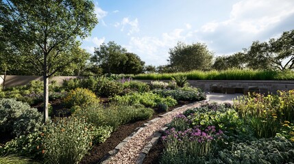 Elevated Garden Oasis: A Serene Retreat of Lush Vegetation and Tranquility