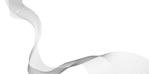 abstract line is isolated on white background,  Digital energy waves technology background, geometric abstract modern rippling flowing curved and soft color gradient wave lines background.