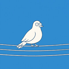 birds on a wire