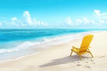 Sunny beach chair