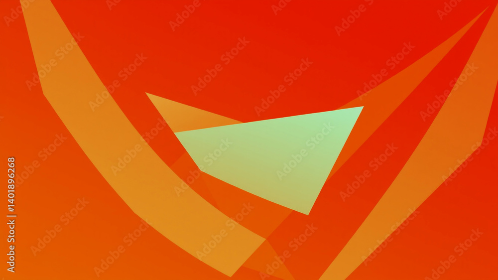 Poster abstract orange gradient layers background design
