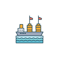 Obraz premium vector logo of a port