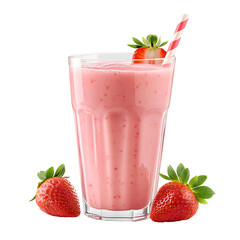 strawberry milkshake with mint