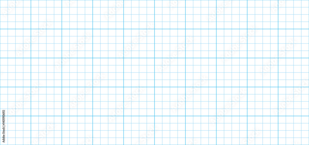 Wall mural squared paper seamless pattern for school notebook. millimeter graph paper grid. graph 4x4 per inch.