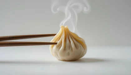Minimalist photography of steaming dumplings in asian cuisine © GIFTE