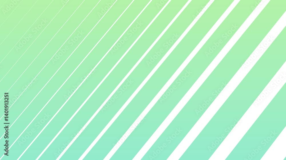 Poster a moving background of colorful stripes in shades of tones green. the stripes are thin and arranged 