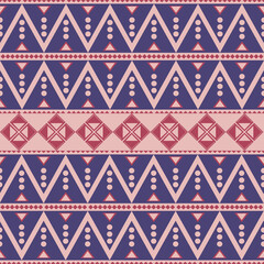 Seamless Ethnic Pattern Texture. Navajo Geometric Print, Rustic Decorative	