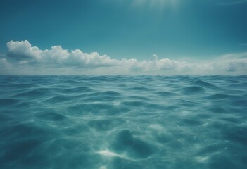 seascape water sunny surface blue cloudy ocean sea sky underwater environment line horizon texture clear wallpaper marin wavy clean diving colours ripple background sun travel scene nature template