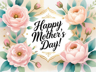 Send warm Mother's Day wishes with this heartfelt floral card.
