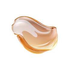 A swash of creamy foundation displayed. A splash of light is caught on the surface