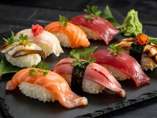 Vibrant Nigiri Sushi Art – A Visual Feast