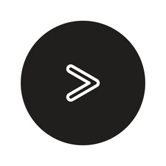 Direct right icon with clean, modern design. Ideal for navigation, UI/UX interfaces, maps, and directional signage. High-quality vector, fully scalable and easy to customize.