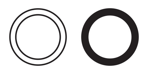 Round icon with smooth, minimal design. Ideal for buttons, UI elements, badges, and abstract concepts. High-quality vector, fully scalable and easy to customize for any project.