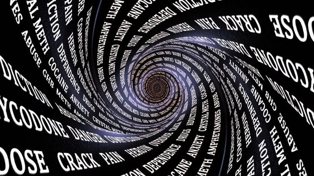 ADDICTION DRUGS Keywords, Animation, Background, Loop
