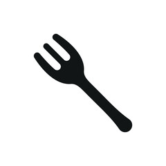 Fork icon symbolizes dining, table setting, culinary tools, and essential utensils for every meal.