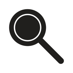Magnifying search icon with modern, minimal design. Perfect for search tools, websites, apps, and analytics. High-quality vector, fully scalable and easy to customize.