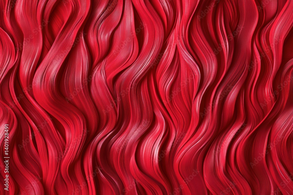 Poster Stylized red muscle fiber pattern creating a seamless texture design for creative projects