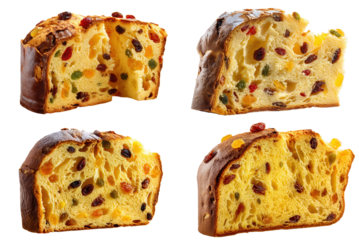 Panettone Slice with Raisins & Candied Fruit