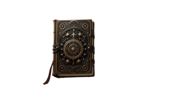 Ancient Spell Book with Floating Symbols – 3D Fantasy Game Asset	Magical 3D spell book floating with glowing runes. Designed for fantasy games, RPGs, and UI visuals. Isolated on white. Stylized, high-