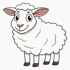Cute cartoon sheep
