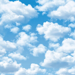 Obraz premium blue sky with white clouds