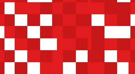 Crimson Grid AI Generated