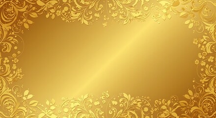 Golden Filigree's Embrace AI Generated