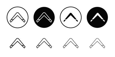Boomerang Icon Thin line art collection