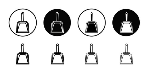 Dustpan icon Thin line art collection