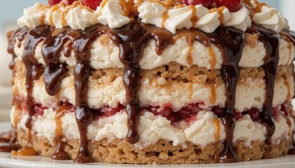 Delicious chocolate cake kitchen food photography indoor close-up dessert inspiration