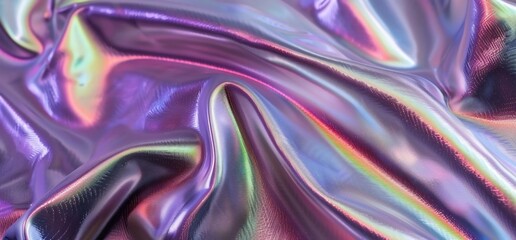 Iridescent Fabric Drape