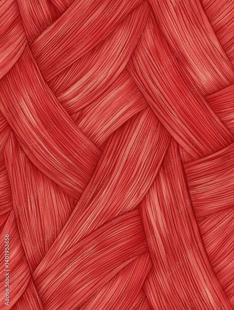 Poster stylized muscle fiber texture in seamless red pattern ideal for backgrounds or design projects
