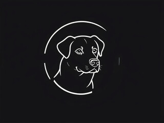 The logo blends simplicity and style in a dog-centered design.