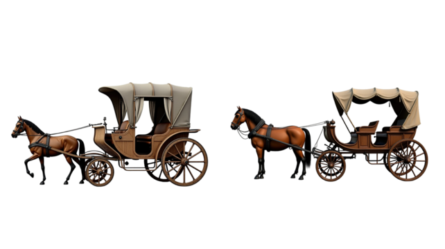 horse drawn carriage (png)