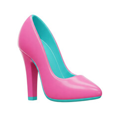 3d icon illustration of a high heels