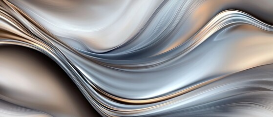 Abstract Flowing Metallic Texture
