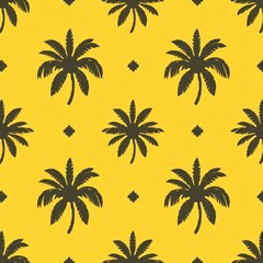 seamless pattern with palm trees