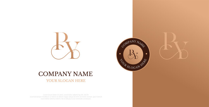 Initial PY Logo Design Vector 