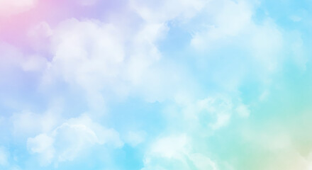 Pastel Sky Dreamscape AI Generated