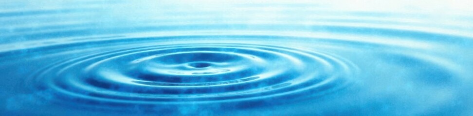 Soft watercolor ripples on a serene blue background, flowing, serene