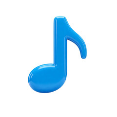 Fototapeta na wymiar 3d icon illustration of a music note