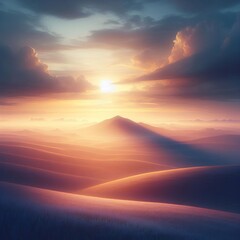 Dreamy against a vast sky