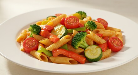 Sunlit Harvest Pasta AI Generated