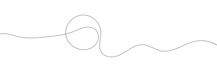 Single line drawing of tennis ball. equipment one continuous line art, Tennis ball continuous line. Continuous one line drawing tennis ball. Sport concept, Illustration of tennis&nbsp;ball&nbsp;moving&nbsp;&nbsp;.EPS&nbsp;10 