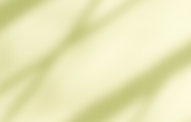 Shadow of leaves tree plant overlay on white wall. Sunlight effect shadow on the wall. Minimal blurred backdrop backgrounds. Summer tropical surface background