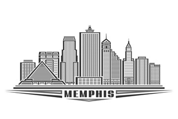 Fototapeta premium Vector illustration of Memphis