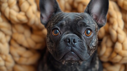 pet dog at home sitting on carpet cozy home interior with no people,stock photo