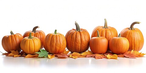 pumpkin on white background