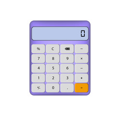 Fancy Calculator illustration, Calculator icons with blank screen, Beautiful Calculator icon with transparent background.