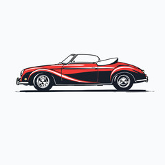 Silhouette sports car vector Illustration